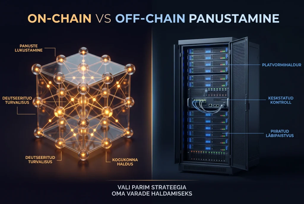 On-chain versus off-chain panustamise erinevused